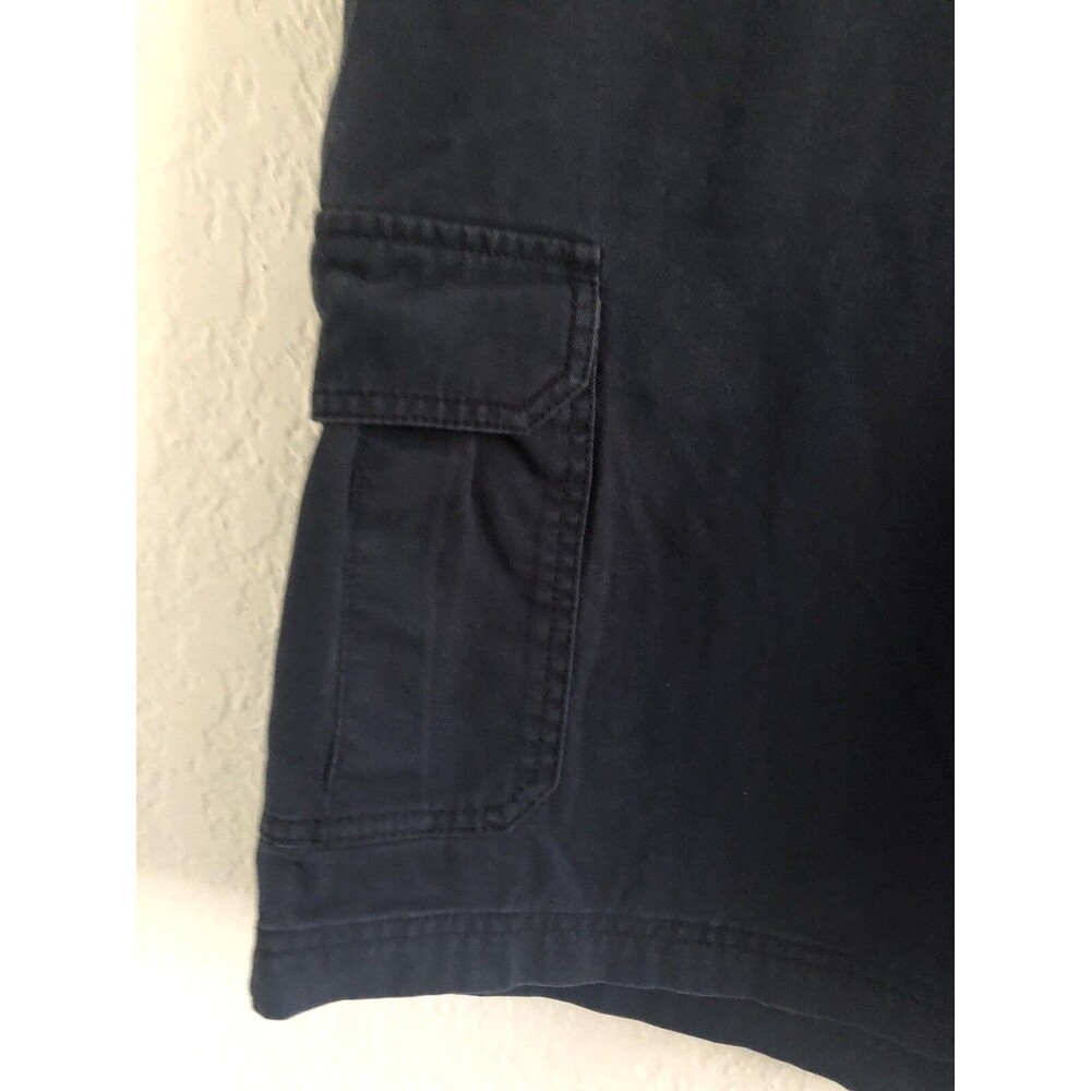 Columbia Men's Size 36x10 Navy Blue Shorts 100% Cotton Bermuda Cargo Hiking - Picture 3 of 15